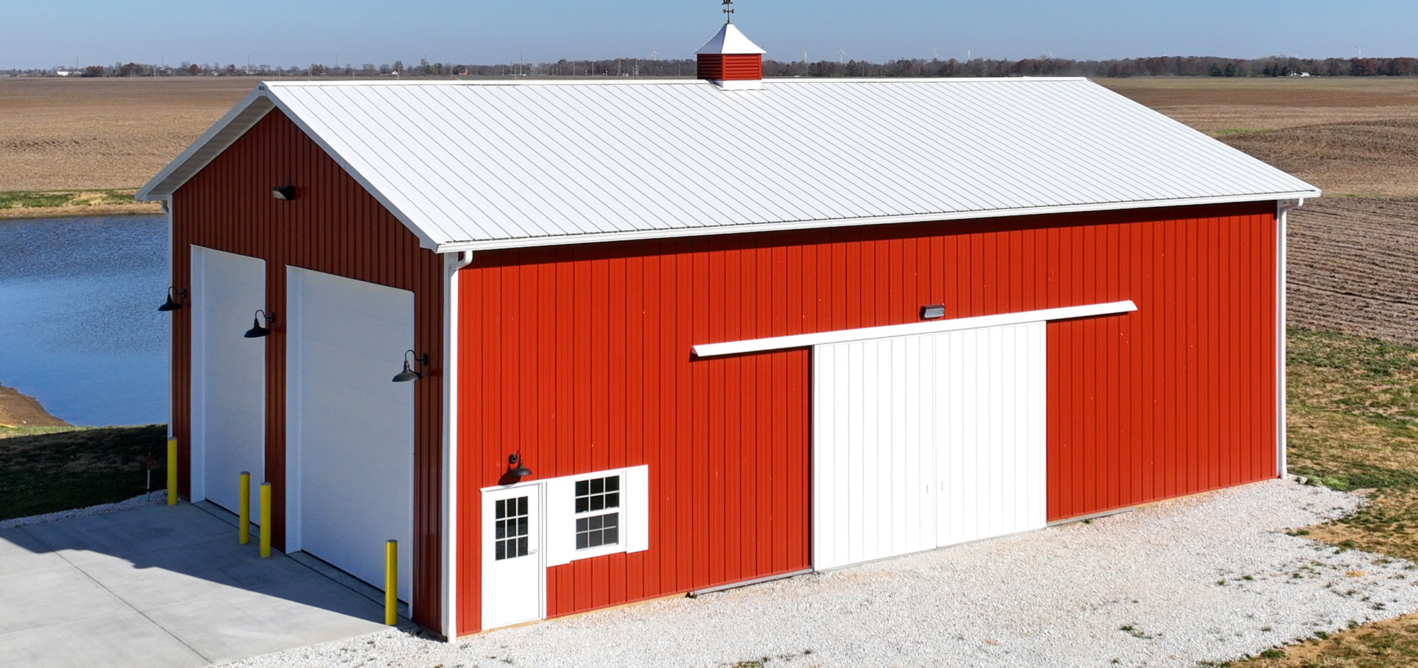 Agricultural pole barns, shops and sheds.